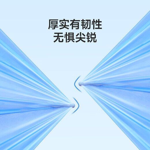 Meiya Ren Jialun's same style removable flat mouth garbage bag blue 55*65cm 60 pieces 1 silk large thickened kitchen