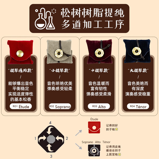 杉贝Archet爱尔莎松香小提琴松香大提琴松香中提琴演奏级松香 R01通用松香