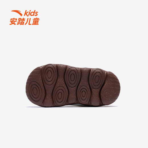 ANTA children's cotton shoes, baby boys' shoes, winter new small outdoor series sports cotton shoes, ivory white/sea buckthorn yellow-3 26 size
