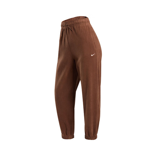 耐克（Nike）裤子女裤2025春季新款款时尚潮流舒适宽松透气休闲跑步训练长裤 HQ4877-259惊喜可可色 摇粒绒 M