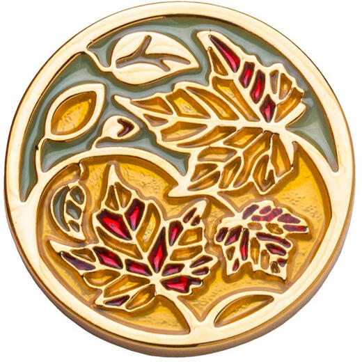 Kaflink New Men's Suit Suit Metal Badge Lucky Leaf Pin Men's Suit Decoration Gift K124 Gold Brooch-Lucky Leaf