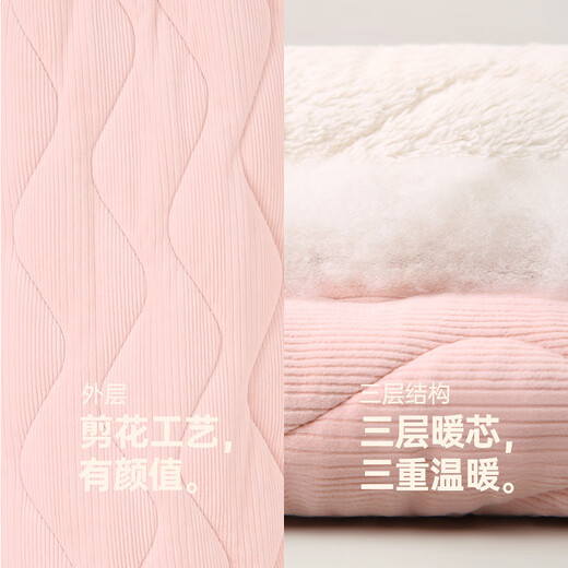 Anzhiban Huge Warm Three-layer Padded Thickened Pajamas for Couples Winter 2025 Extra Thick Winter Style Can be Weared Outside Home Clothes Light Bean Paste Women XL