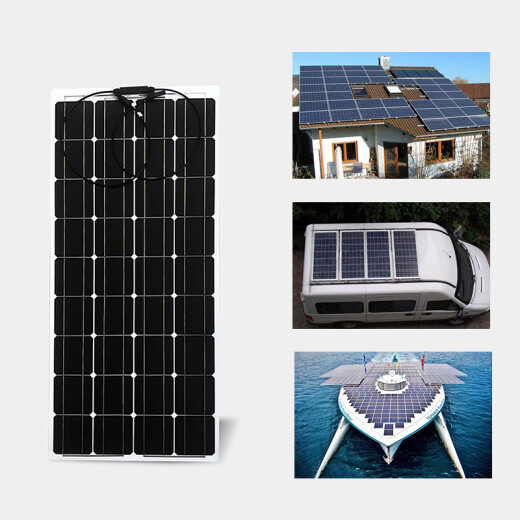Flexible Sonnenkollektoren 100W Solar im Freien im Freien im Freien RV Camping 12V24V Batterie aufgeladen 200 W Größe 1460*695*3mm