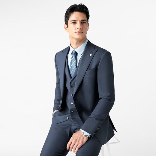 VICUTU Little Lanxi Third Generation Easy-care Formal Business Wedding Dress Blue Suit Pants 175/87B