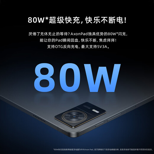 ZTE 5G Tablet Axon Pad National Subvention 12,1 Zoll WIFI Snapdragon 8+Gen1 High-Swipe Augenschutz Vollbild One Touch Internet 12GB+512GB