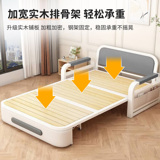 祺义【免费入户】沙发床一体两用出租房多功能储物可伸缩沙发床 【0.82m储物款】7cm海绵