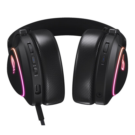 ROG Prism 2 wireless gaming headset, three-mode connection, Speednova technology, lightweight gaming e-sports headset, surround 7.1 sound effect, 3.5mm dark night black