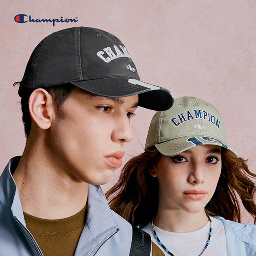 Champion美国冠军棒球帽男女 休闲时尚甜星帽潮流百搭鸭舌帽24FWA09卡其色