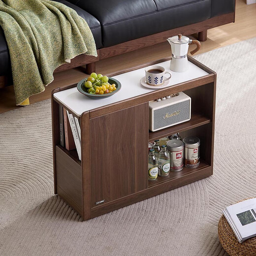 Lin's Home Furnishing movable coffee table living room sofa side table with storage small side table Lin's Wood Industry UB1J