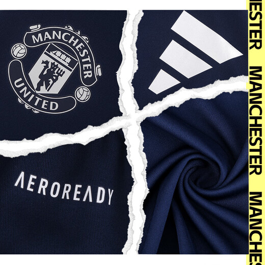 adidasADIDAS阿迪达斯曼联足球运动比赛无袖训练球衣成人男IT2019 深靛蓝IT2019 A/S （125-140斤）