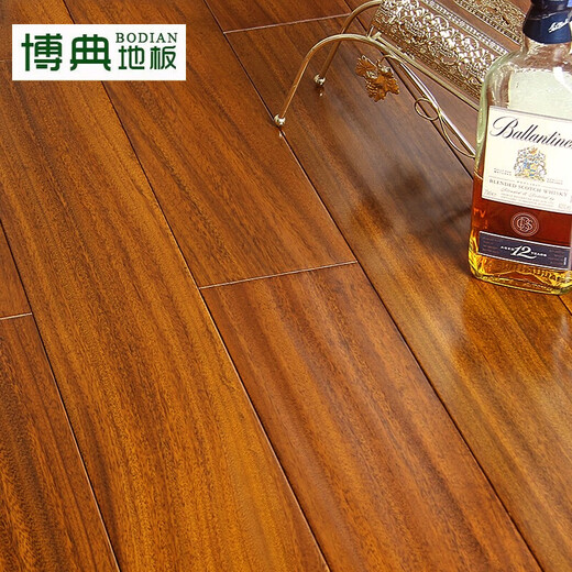 博典 番龙眼纯实木地板 橡木实木木地板18mm 工程定制 来样定制 圆盘豆9905