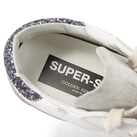 GOLDEN GOOSE Golden Goose Women Super-Star Retro Old Dirty Shoes Shoes Small White Shoes GWF00102 F004108 11166 White Dark Gray Tail Gray Stars 36