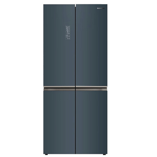 Rongsheng grade 9 new machine has obvious bumps. Rongsheng 513 liter cross-door refrigerator, one-level variable frequency air-cooling, frost-free, double purification system BCD-513WSK1FPG