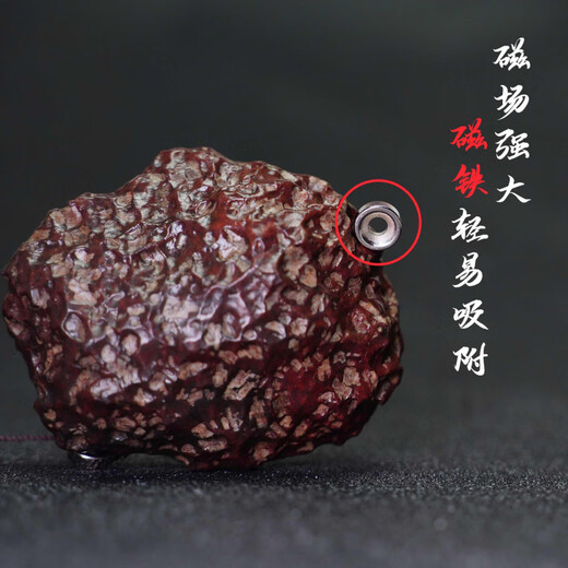Shimei Xinjiang natural meteorite raw stone cosmic energy stone genuine literary toy piece lunar dragon scale meteorite medium magnetic breccia random delivery about 100 grams