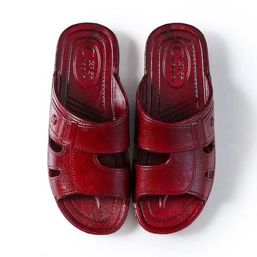 
Yunyouli (yunyouli) autumn and summer home red oil student dormitory comfortable soft drag plastic blow-blown outdoor slippers casual flip-flops 869 44
