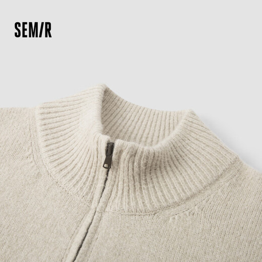 Sweater Semir Mid Mass's Half-abre Card Half-High Nigh Cello Séter Classic Color sólido Versáter 109724107107