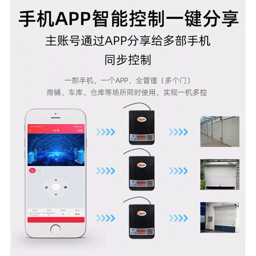 4G remote mobile phone garage rolling shutter door controller chain tubular motor rolling shutter electric doorway gate modification tubular mobile phone bluetooth door opening + 2 remote control + wire