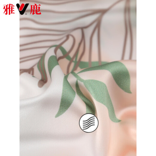 Yalu Little Red Libro Red Libro de seda Ice Seda para mujeres Summer Pajamas Summer Seda de manga corta Casa sexy Off-White 9926 M 160