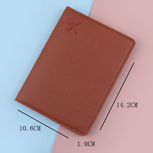Shuguoer (SHU GUO ER) passport clip passport ticket clip ins passport protection cover passport bag anti-theft swipe overseas ID card bag portable 249 aircraft passport book purple