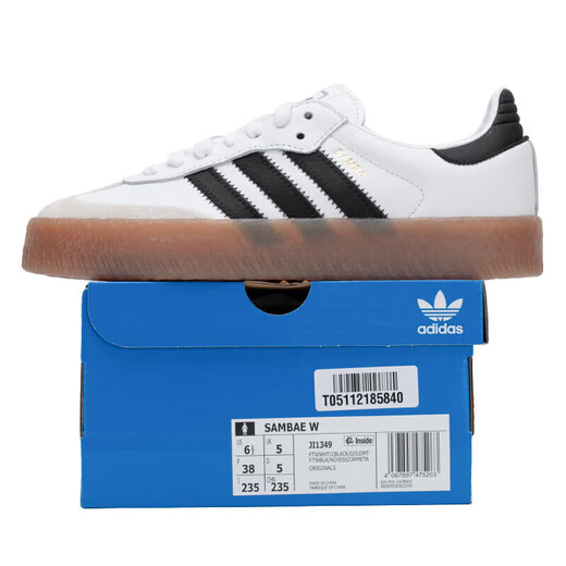 阿迪达斯（adidas）官网官方 三叶草女鞋板鞋 德训鞋T头鞋休闲鞋子低帮小白鞋运动鞋 JI1349/店长推荐 36