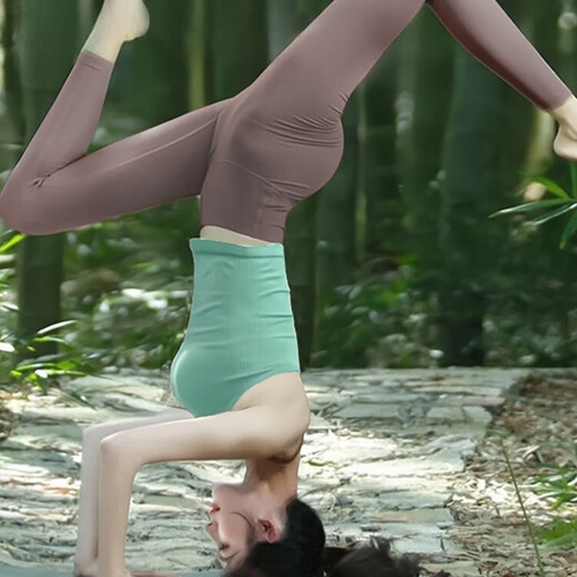 Shuangxiu Yoga Vest Women's Outerwear High-end Covering Belly Professional Pilates Running Fitness Wear Yoga Suit with Breast Pad Peacock Green Top L (110-120)