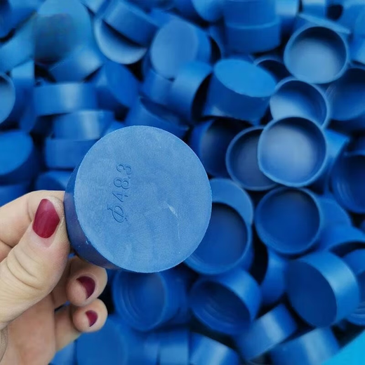 Danyang Sunny Steel Pipe Plastic Cap Internal Thread Protective Sleeve Blue Cover Round Head PE Plastic Plug Dustproof Cap 42MM 100 Pack