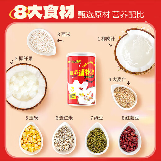 Nanguo Coconut Milk Refreshing and Cooling Hainan Specialty Coconut Milk Coconut Juice Coconut Milk Vegetable Protein Cereal Summer Drink Coconut Milk Refreshing and Refreshing 12 Cans Gift Box