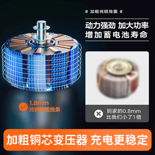 Enbaisheng car battery charger 12V24V fully automatic fully intelligent pulse repair all-in-one battery lead-acid battery full power off car charger pure copper high power