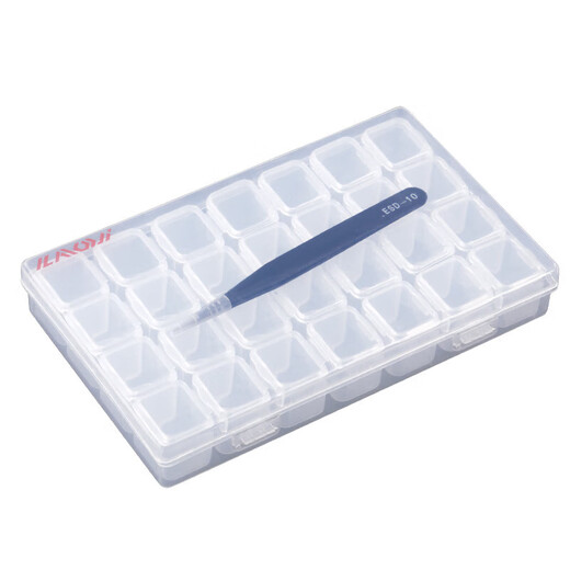 Fishhook storage box, pressure-resistant, double-sided, waterproof, multi-functional new model, Luya fishhook box, fishing gear accessories, fishhook storage box (16 circles)