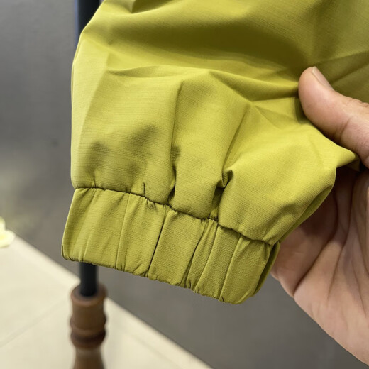 GUANGAN AEPE Hong Kong counter windproof and waterproof high-end green men's jacket hooded loose trendy brand design outer jacket fluorescent green L 125-140Jin Jin equals 0.5 kg