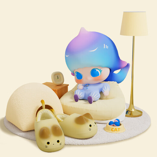 Babycrayon autumn and winter cute cat children's cotton slippers for boys and girls plus velvet cotton shoes warm bag and cotton slippers small nitrogen yellow 23 0mm suitable for sizes 35-36