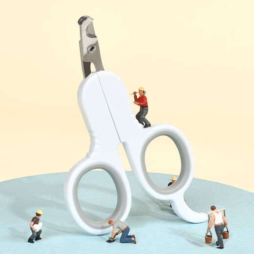 Paco SF Express Paco Cat Nail Clipper Novice Special Dog Nail Clipper Anti-Scratch Cat Nail Clipper Gentleman Elegant Gray (Elbow) 13*7.3cm