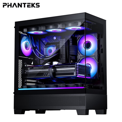 PHANTEKS追风者XT523 View黑海景房钢化玻璃全视TX主板台式机电脑机箱(侧边ARGB灯条/360水冷位/Type-C)