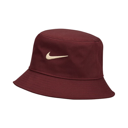 【95成新】耐克NIKE春运动配饰男女渔夫帽APEX BUCKET SQ帽子FB5382-681夜褐红M