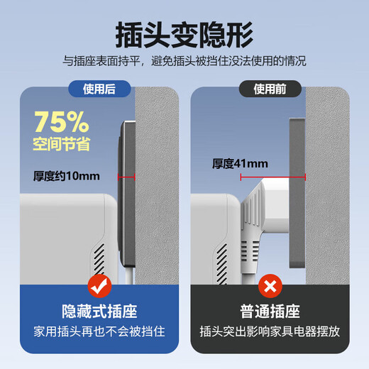 DELIXI switch socket type 86 embedded socket refrigerator embedded socket hidden socket white 10A five holes