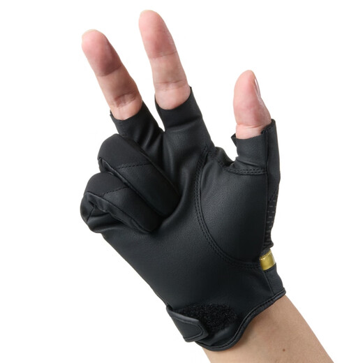 SHIMANO NEXUS fishing gloves GL-170Y with 3 fingers exposed/GL-171Y with 5 fingers exposed, made in Indonesia, red, L size (GL-170Y with 3 fingers exposed)