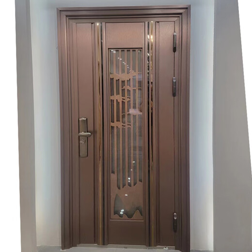 JRB家瑞堡别墅韩式门不锈钢门单门进户门入户门大门通风门防盗门智能门定制 款式1【每平方】 1780