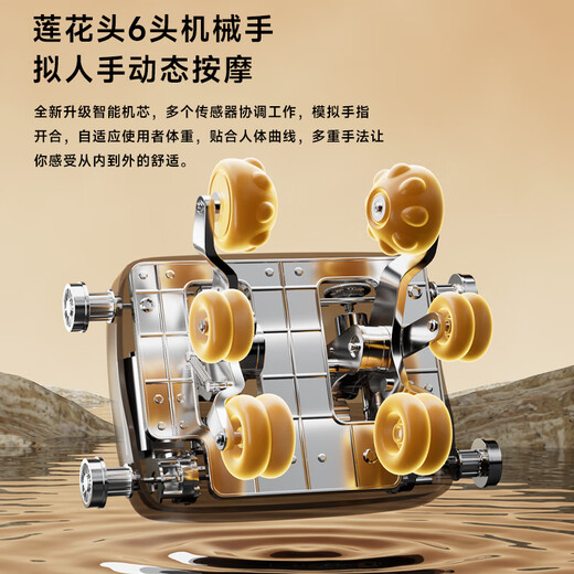 Oaks (AUX) massage chair home 6 heads + 6 heads space capsule 2025 new massage chair health full body massage sofa 4D movement kneading intelligent electric multi-function gift for parents Top version 6 heads + 6 heads double enjoyment 360 calf rub/grey