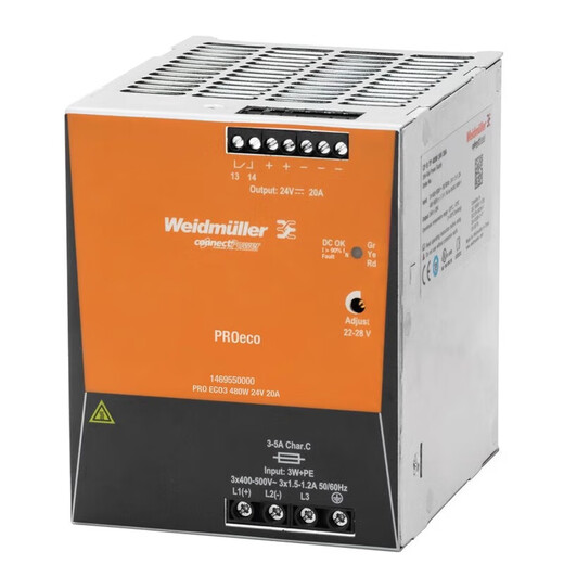 Weidmüller switching power supply PRO ECO MAX 72/120/240/480/960W 24V card rail type PROMAX960W24V40A