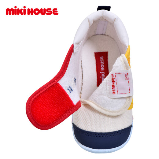 MIKIHOUSE学步鞋男女童鞋经典LOGO机能学步鞋婴幼儿宝宝运动鞋耐磨防滑室内 拼色 一段 12.5 (适合脚长12cm)