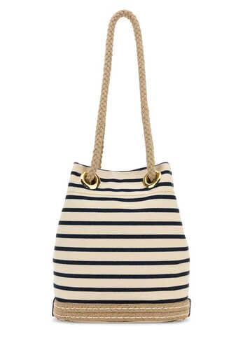 PRADA Mariner Small Striped Bucket Bag Color Block One Size