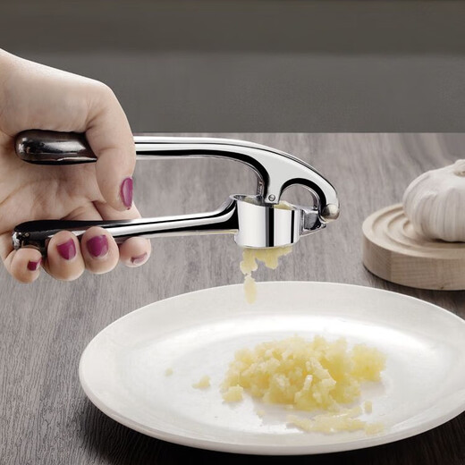 OEMG high-end new garlic press garlic artifact household thickened manual garlic pinch kitchen garlic press hand-pressed zinc alloy garlic press