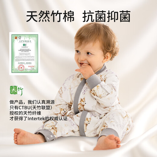 European Pregnancy Listening to Dreams Baby Sleeping Bag Baby Spring Spring Summer Children's Constant Temperature Sleeping Bag Four Seasons Universal Anti-Kick Quilt Artifact New Song of Flowers and Birds Recommended 22-26 Spring and Autumn Style 90 Codes - Height 80-95 Age 15 months - 2.5 years