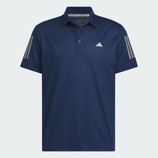 Adidas Ropa para hombres de manga corta 2025 Summer NUEVA Golf Sportswear Lapel Camiseta de polo transpirable Camiseta IN6630 Navy XL