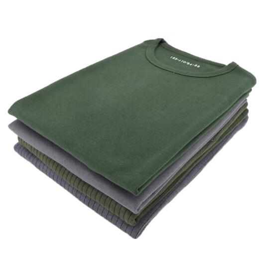 To commemorate military fans, autumn clothes and long trousers set, thermal underwear, men's thickened cold-proof and warm round neck underwear set for military fans, autumn clothes and trousers, dark green 175/92-96