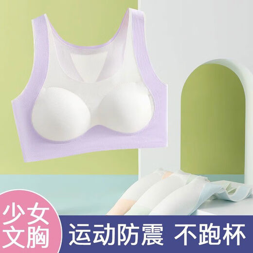 Posture-correcting vest for girls in their development period, high school and junior high school students' underwear, lifting and traceless, summer, light and comfortable, JW3 ++ straight back, 3-piece set 95 users choose to buy M