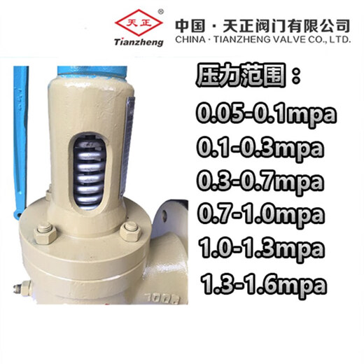 Safety valve A48Y-16C A48Y-25C flange full-open spring-type safety valve pressure relief valve exhaust valve DN100