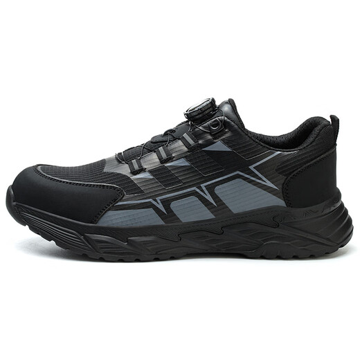 Fucheng Labor Protection Shoes Men's Laptop Breathable Anti-Smash Anti-Puncture Anti-Puncture Lightweight and Safety Work Shoes 504 Black 40