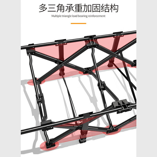午憩宝 躺椅折叠午休椅办公室午休床便携桌椅床折叠床户外行军床陪护床 【赠送棉垫】加长加宽-190CM
