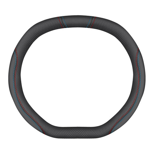 Dongfeng Peugeot 4008 steering wheel cover 2008 logo new 5008 308 408 508L anti-slip breathable handle cover Dongfeng Peugeot-upper and lower D (cowhide two-color) without logo